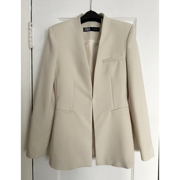 Zara Jackets & Coats White Blazer Poshmark